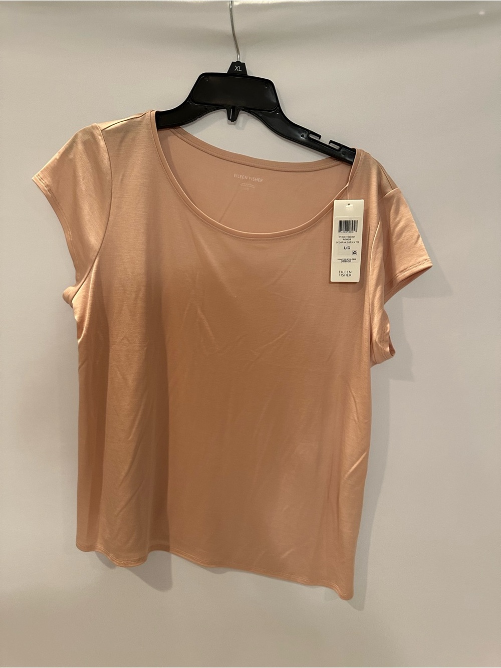 Eileen Fisher Scoop Neck Short Sleeve Tee - Dusty Rose